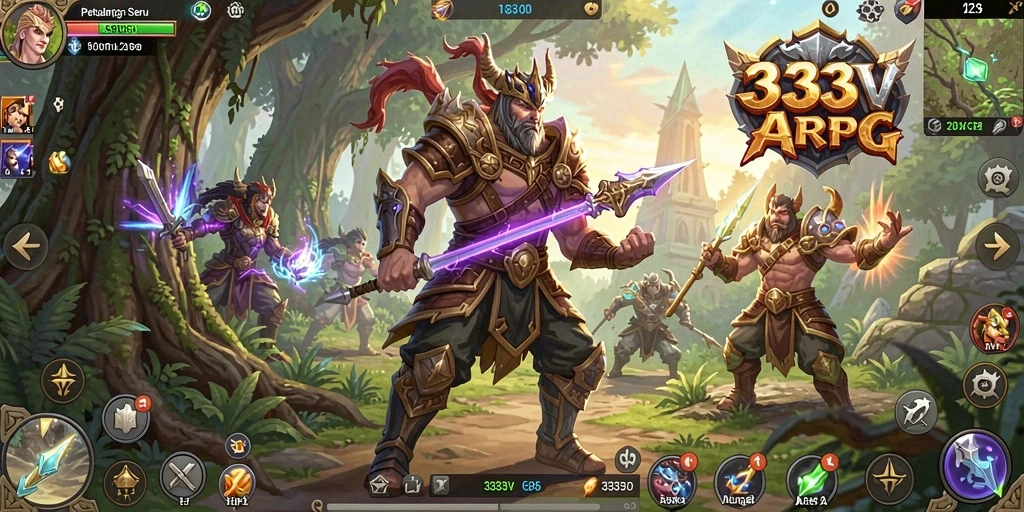 Tampilan gameplay seru dan mendebarkan dalam 333V.