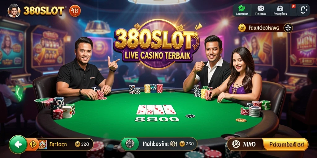 Tampilan gameplay menarik dari 380SLOT yang membawa nuansa kasino langsung.