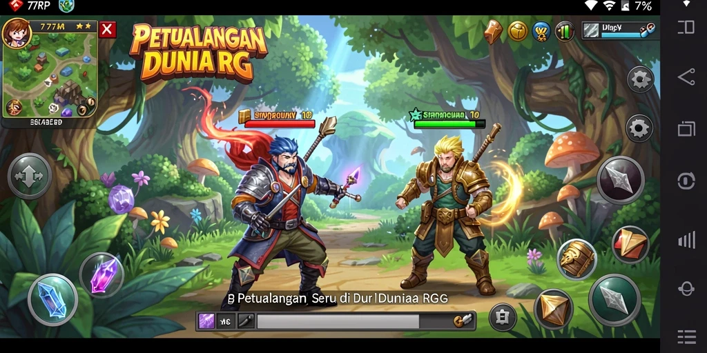 Tampilan gameplay RPG yang menakjubkan dan penuh aksi.