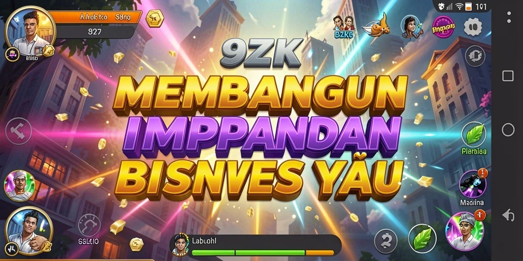 Gameplay menarik dalam mengelola bisnis di 9ZK.