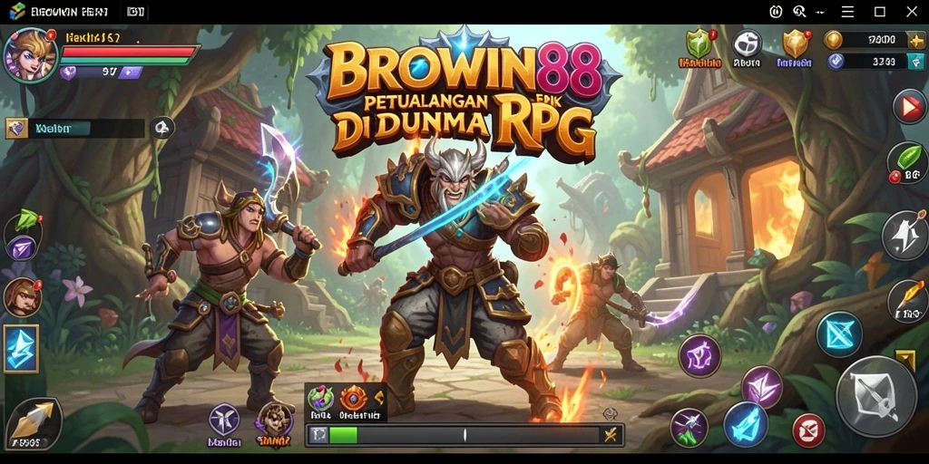 Tampilan gameplay BROWIN88 dengan karakter dan lingkungan yang menakjubkan.