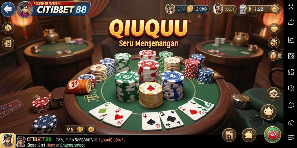 Tampilan gameplay QiuQiu yang menarik di CITIBET88.