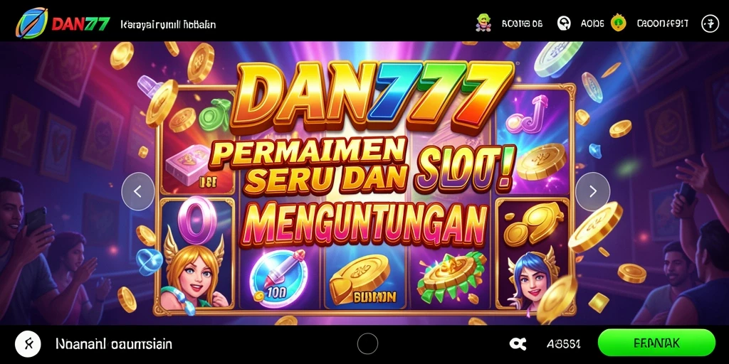 Tampilan menarik dari gameplay Slot DAN777 yang mendebarkan.