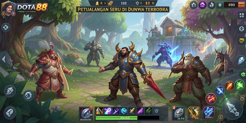 Tampilan gameplay DOTA88 dalam dunia Open World yang menakjubkan.