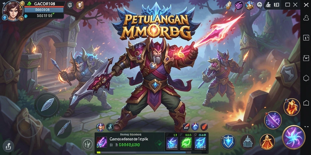 Tampilan gameplay mendalam dan aksi seru di GACOR108.