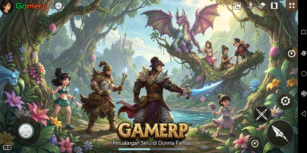 Screenshot GAMERP menampilkan gameplay petualangan yang memukau dan seru.