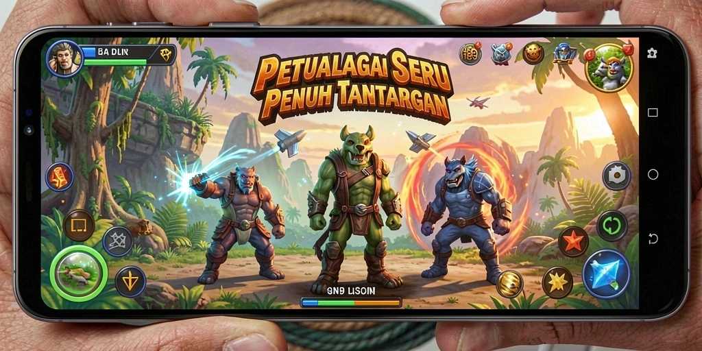 Gameplay H89 yang menampilkan aksi petualangan yang seru dan tantangan yang mendebarkan.