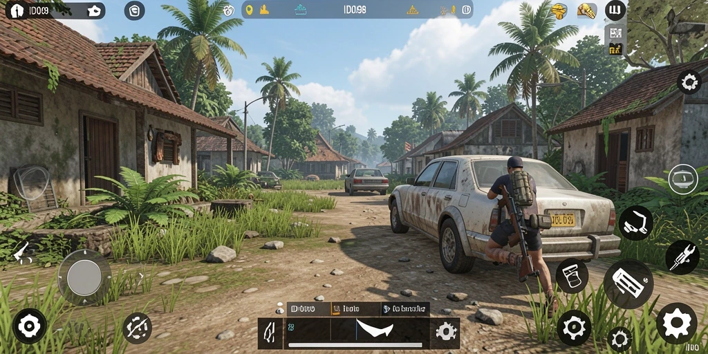 Tangkapan layar game ID098 dengan gameplay simulasi yang menarik.