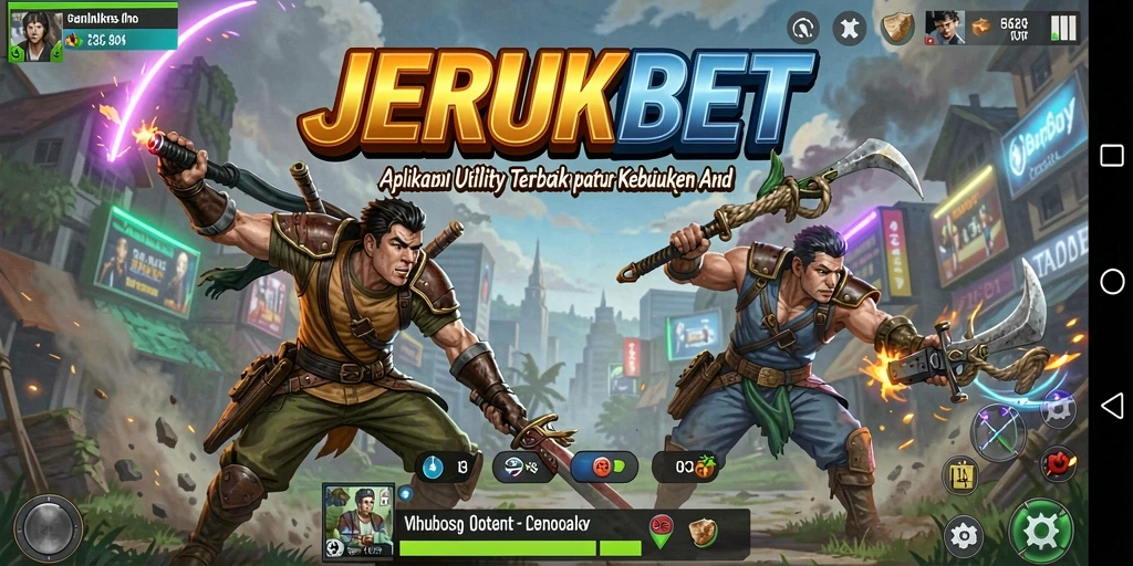 Tampilan antarmuka JERUKBET yang sederhana dan intuitif.