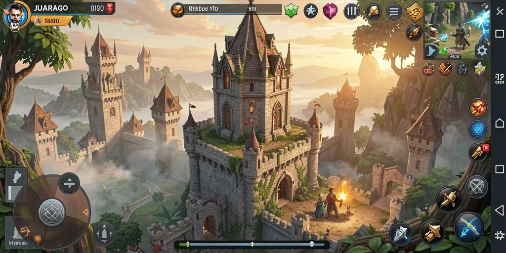 Screenshot JUARAGO menampilkan aksi seru di medan perang Tower Defense.