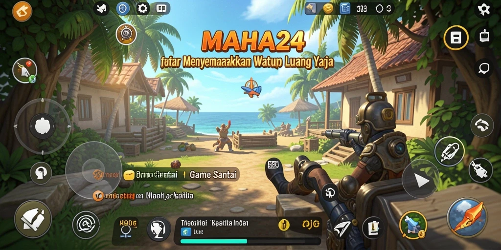 Tampilan gameplay menarik dari MAHA24 saat pemain menyelesaikan level.