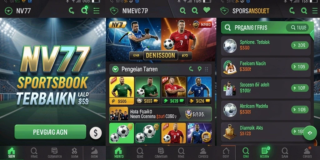 Visual gameplay menarik dari Sportsbook NV77 saat bertaruh.