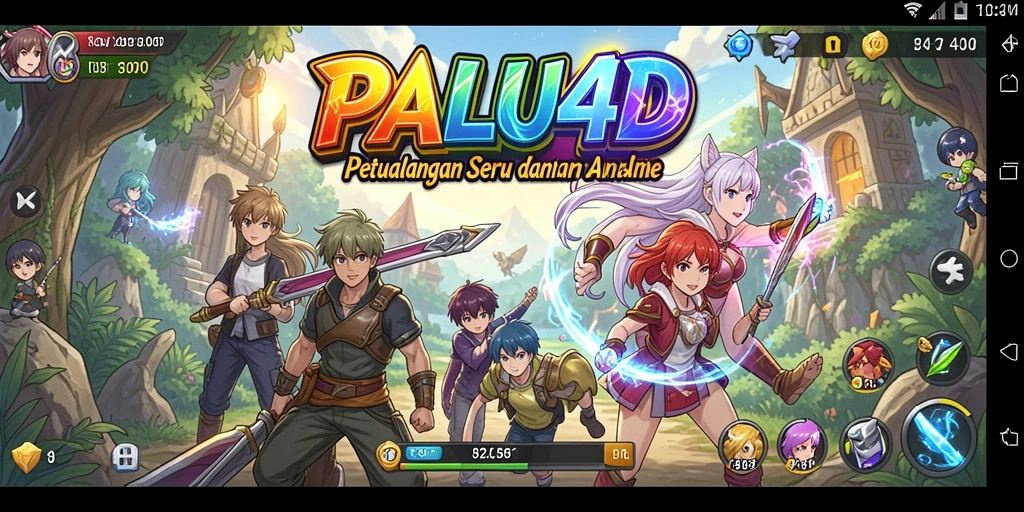 Gameplay PALU4D dengan karakter anime yang menarik.