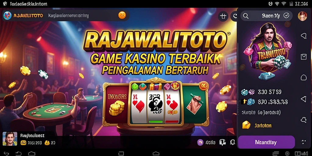 Tampilan gameplay Kasino yang seru dan mengasyikkan di RAJAWALITOTO.