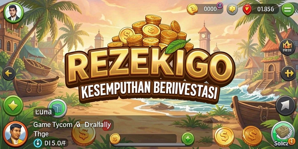 Tampilan gameplay seru REZEKIGO di dunia Tycoon.