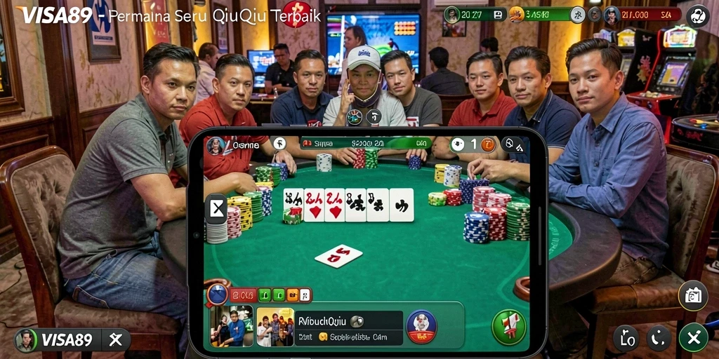 Gameplay seru QiuQiu di aplikasi VISA89.