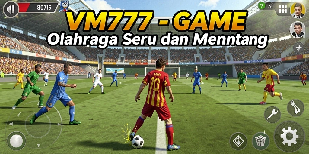Tampilan gameplay seru dari VM777 yang menampilkan aksi olahraga menantang.