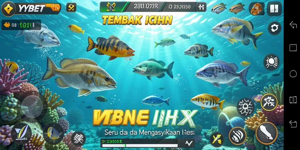 Screenshot gameplay menampilkan serunya menembak ikan di YYBET.